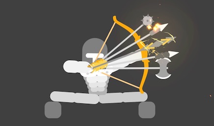 アクションゲーム - ラグドールアーチャーズ (Ragdoll Archers)